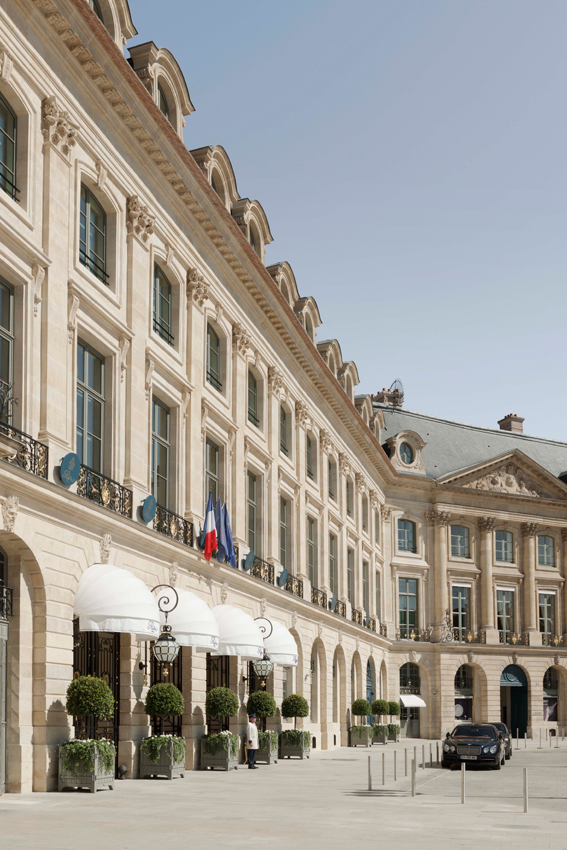 facade of the Ritz hotel