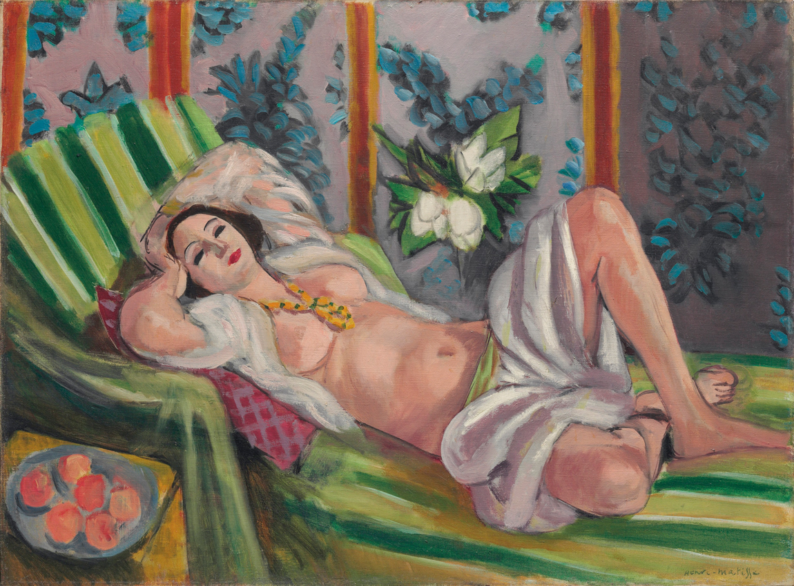 Odalisque couchée aux magnolias by Henri Matisse