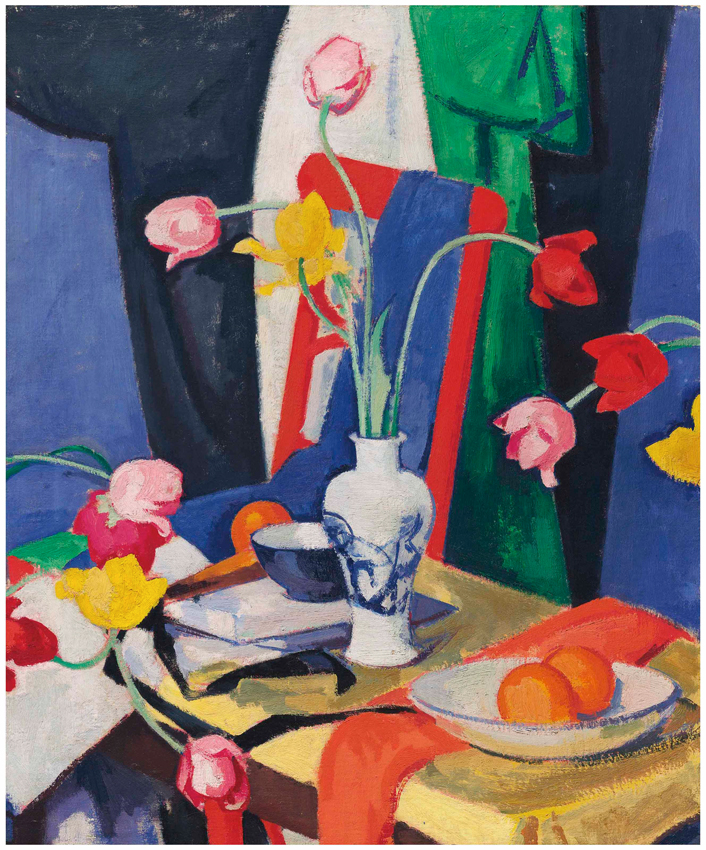 ‘Still Life with Tulips’ by Samuel John Peploe