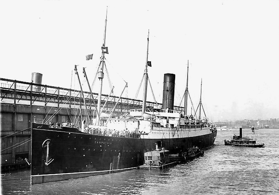 Carpathia docked in New York City