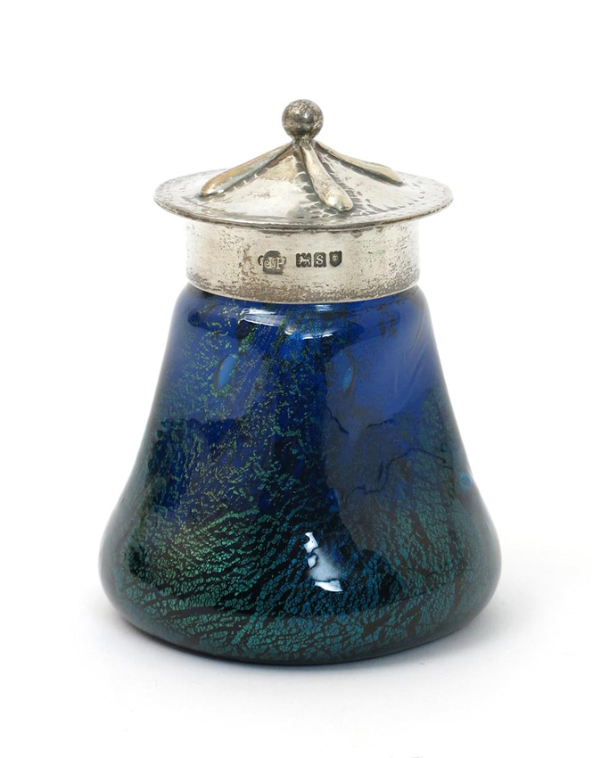 Whitefriars glass inkwell