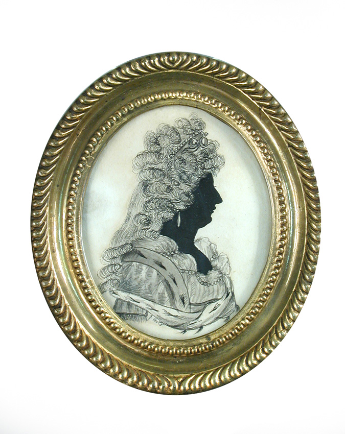 Sarah Siddons silhouette, J Leith, at Cheffins