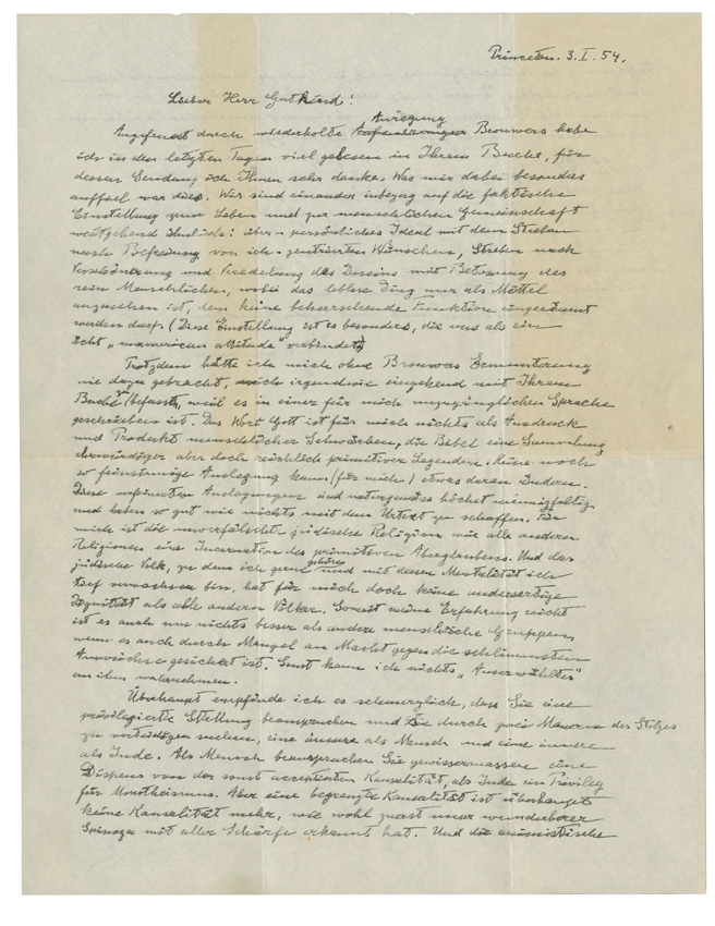 Albert Einstein’s God Letter