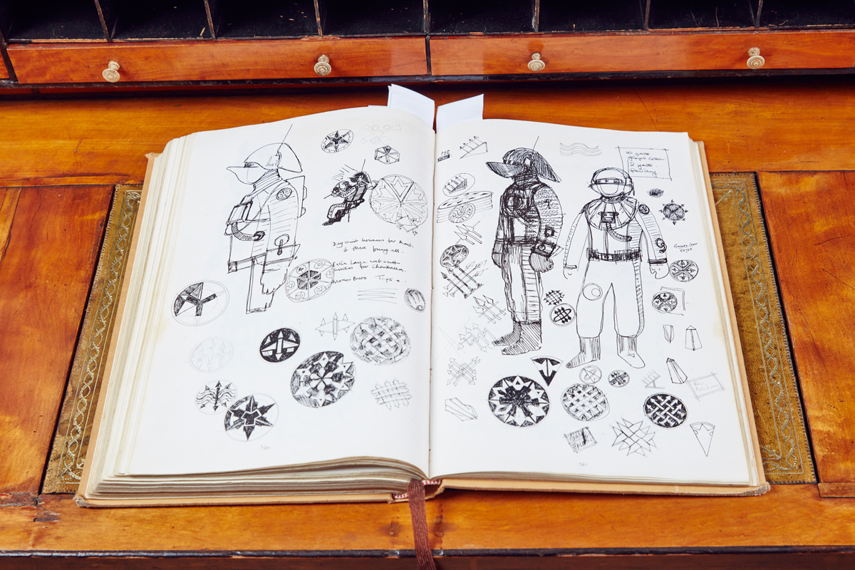 John Mollo’s personal sketchbook for Star Wars