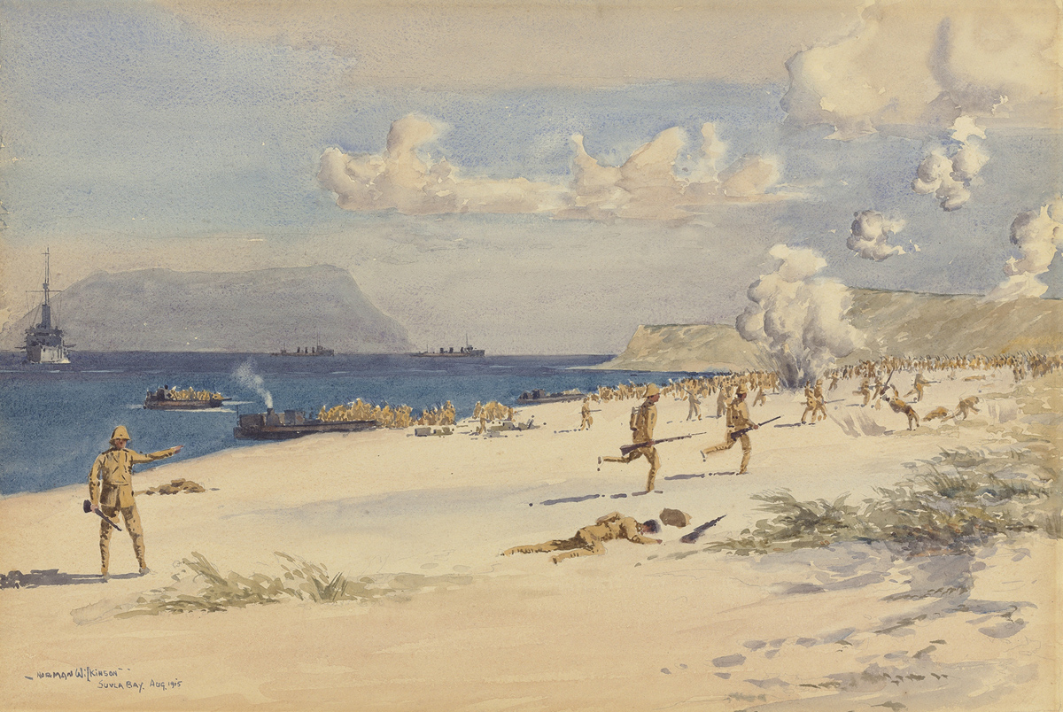 Wilkinson - Troops landing at Suvla Bay, Gallipoli, August 1915.jpg