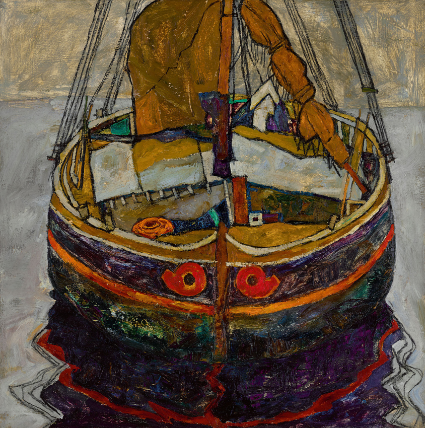 ‘Triestiner Fischerboot’ by Egon Schiele
