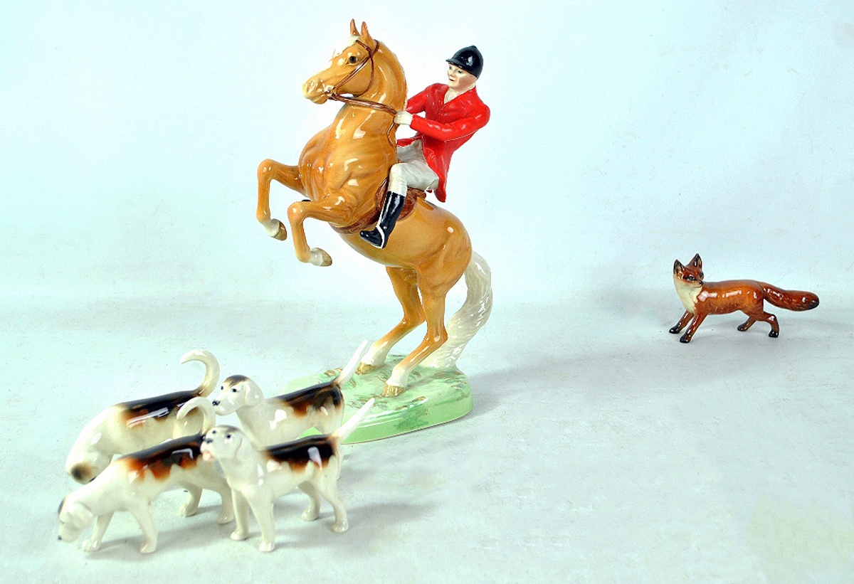 Beswick Huntsman On A Rearing Horse