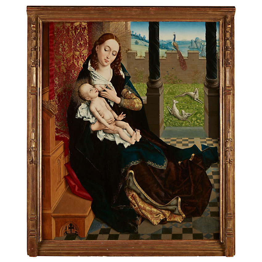 Master of the Embroidered Foliage painting