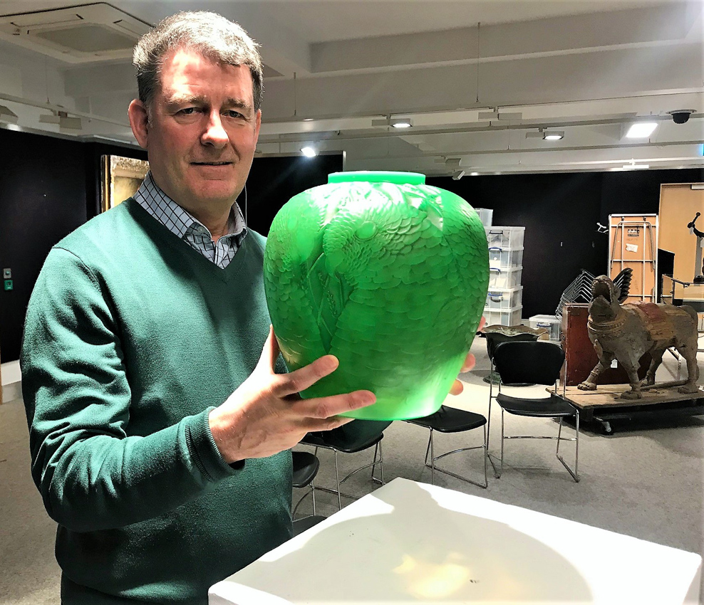 Mark Oliver and Alicante Lalique vase.jpg