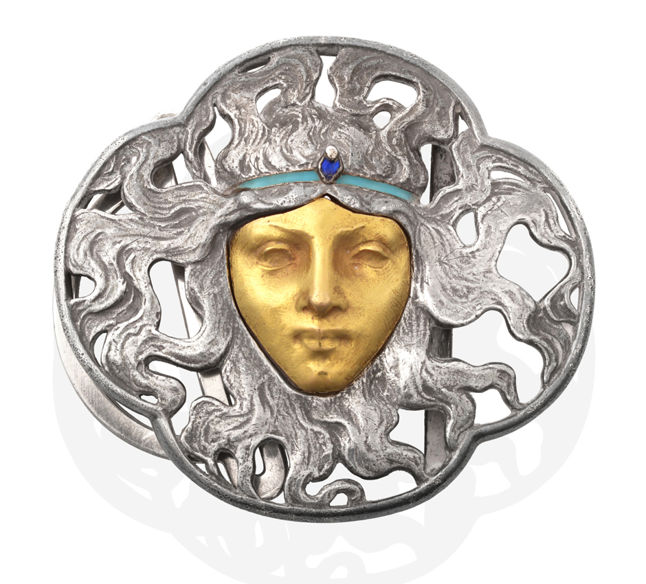 Lalique belt buckle sold at Tennants