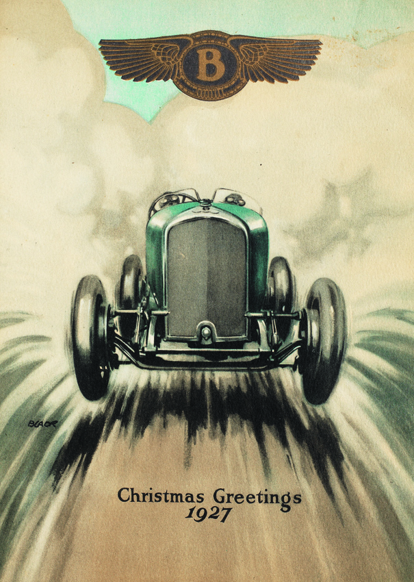 1927 Christmas card from Bentley Motors