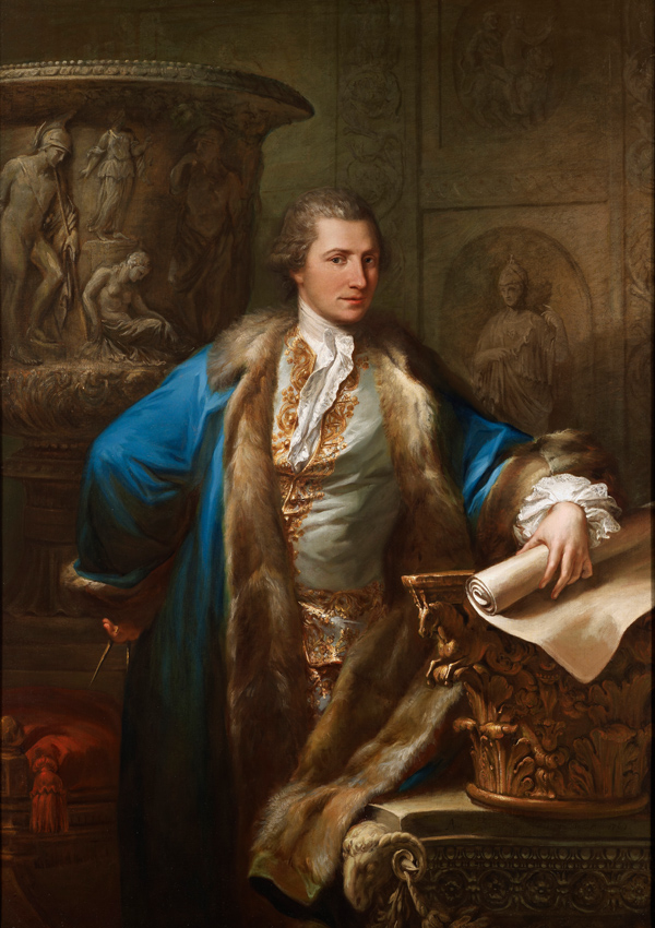 Zucchi's portrait of architect James Adam.