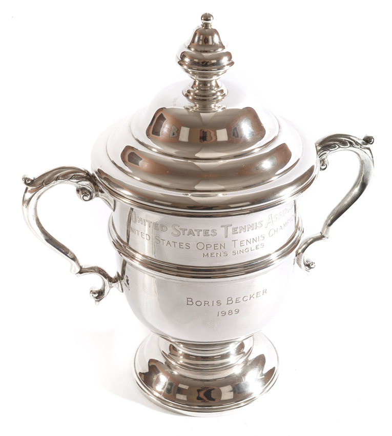 US Open trophy by Tiffany that Boris Becker won