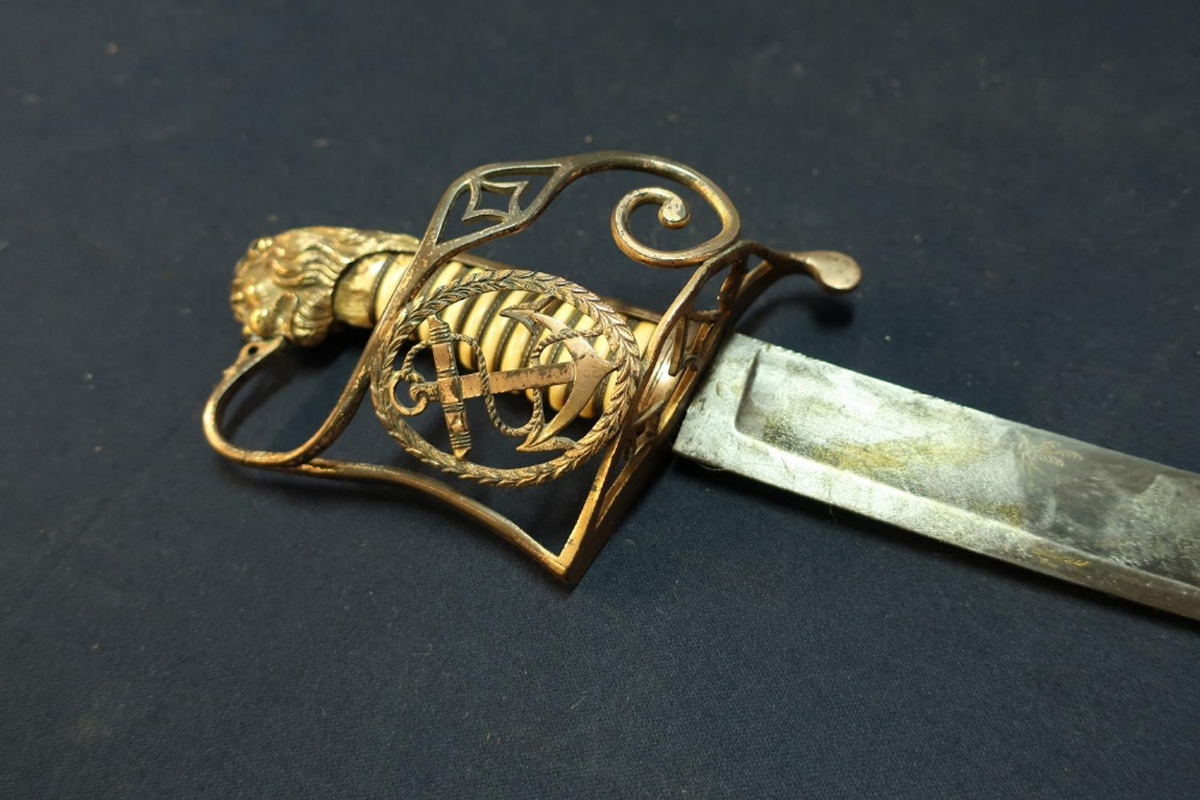 British naval officers sword