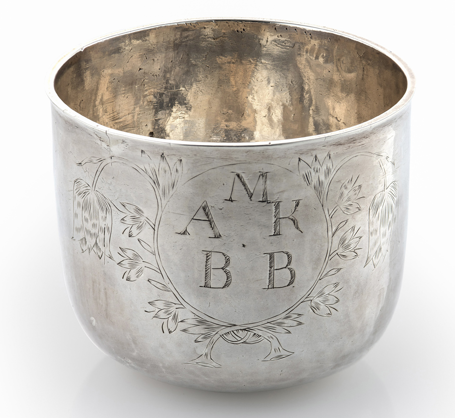 Silver tumbler by William Scott the Elder of Banff