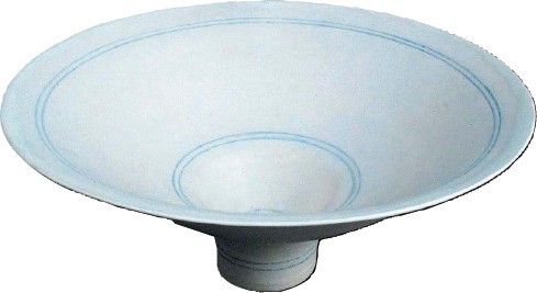 Lucie Rie white porcelain footed bowl