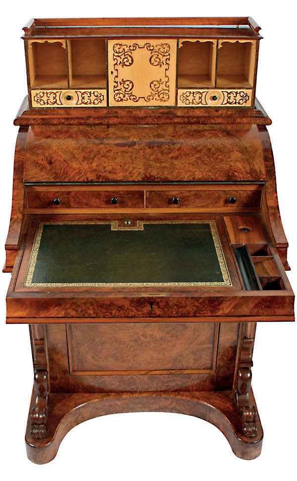 The web shop window: Victorian walnut davenport