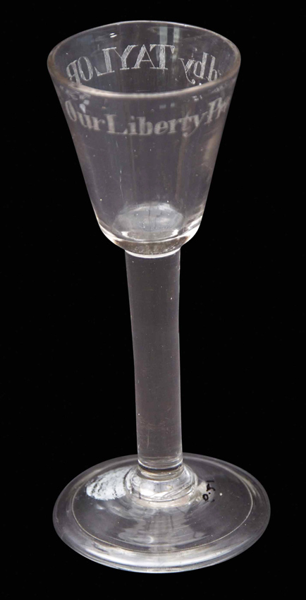 English drinking glass