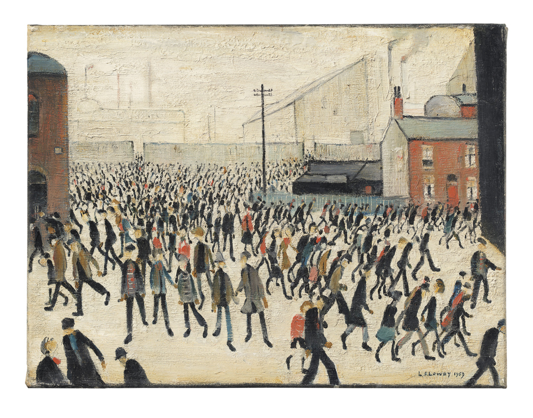 ‘Coming from the Match’ by LS Lowry