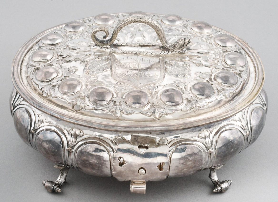 Charles II silver sugar box