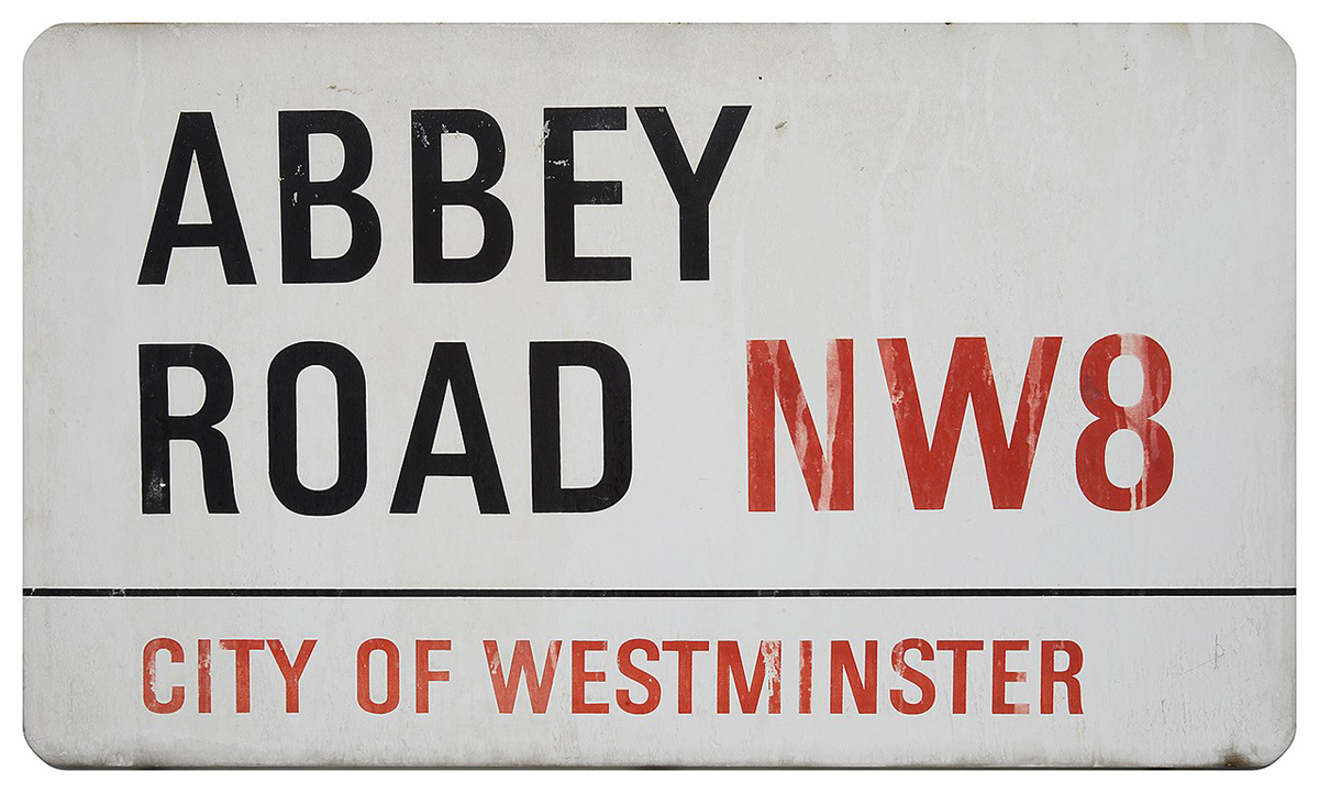 Abbey Road sign