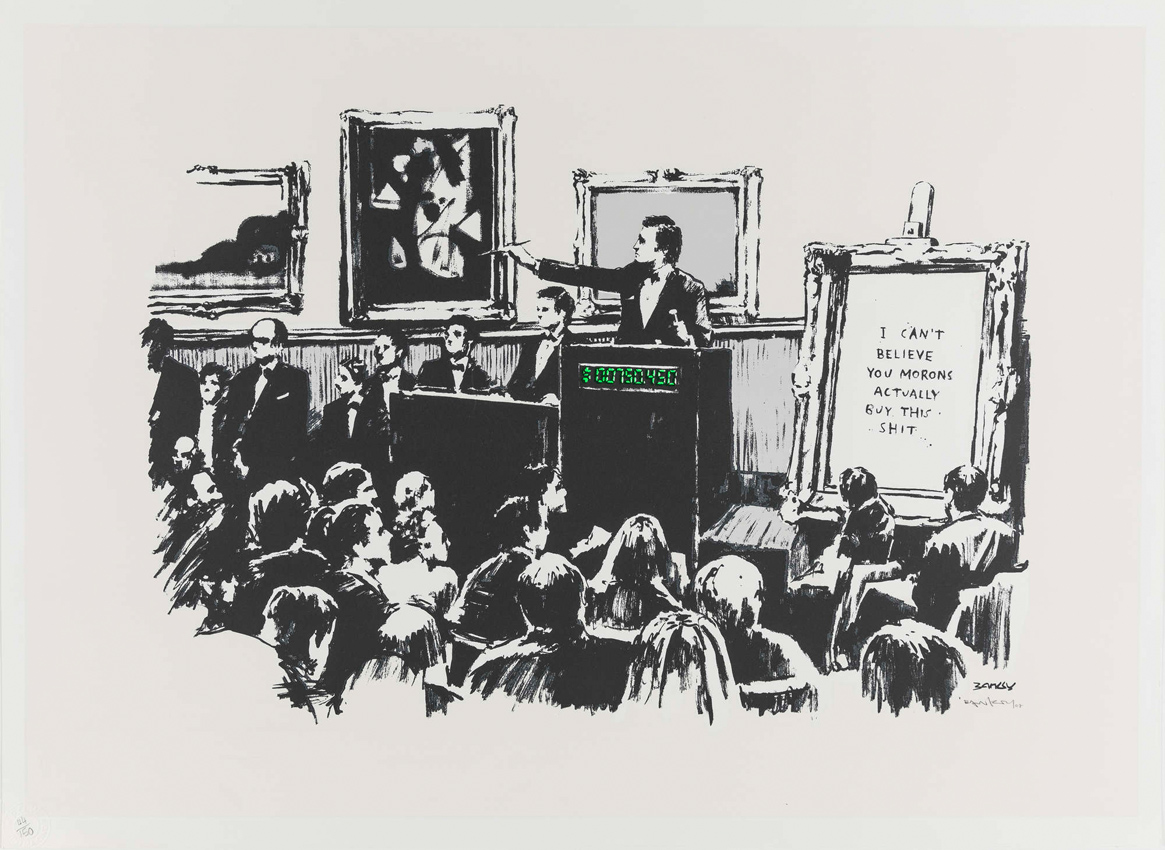Banksy Morons print