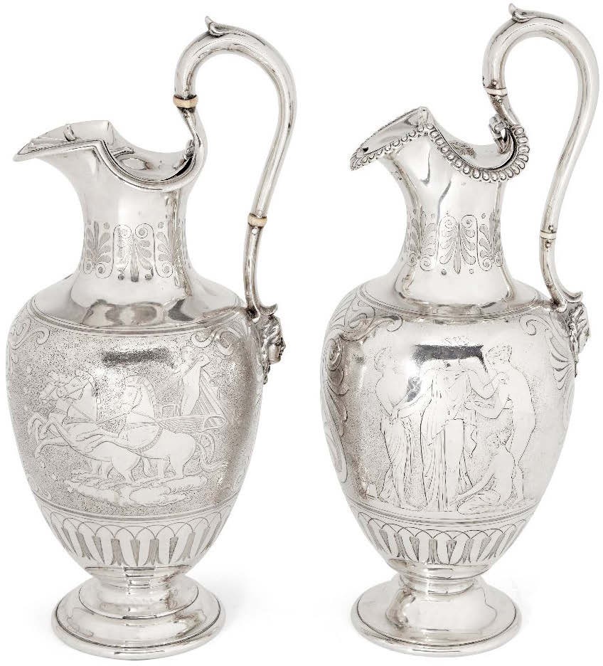 Silver ewers