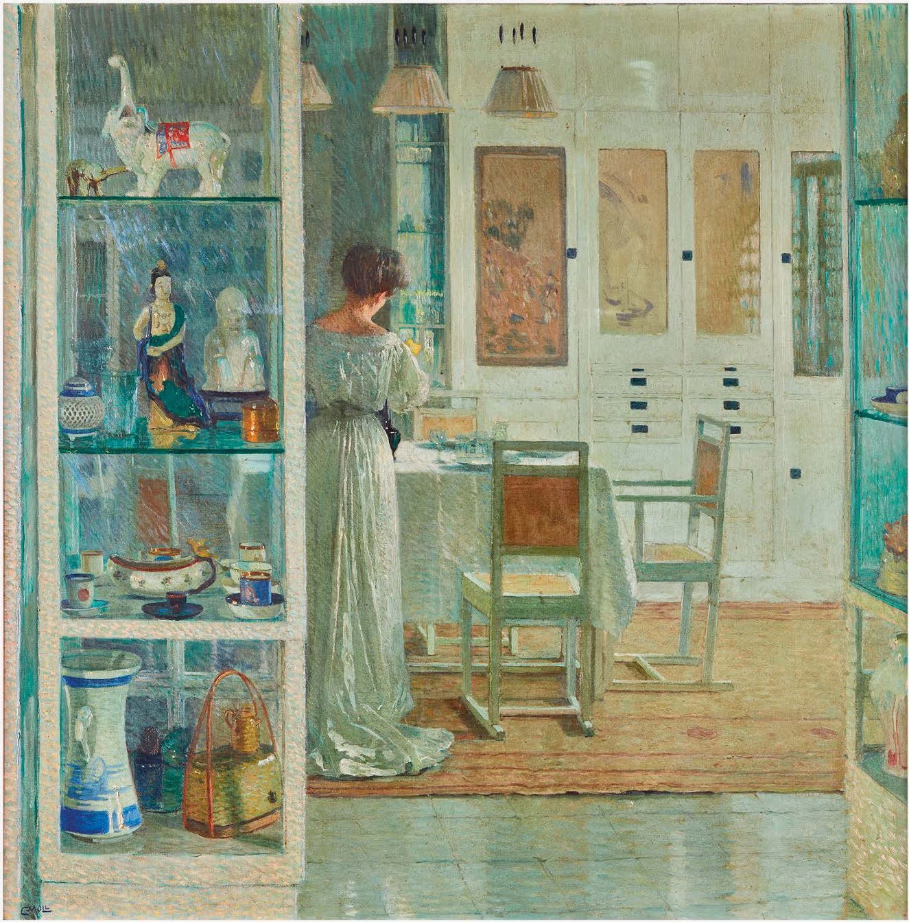 White Interior picture by Carl Moll