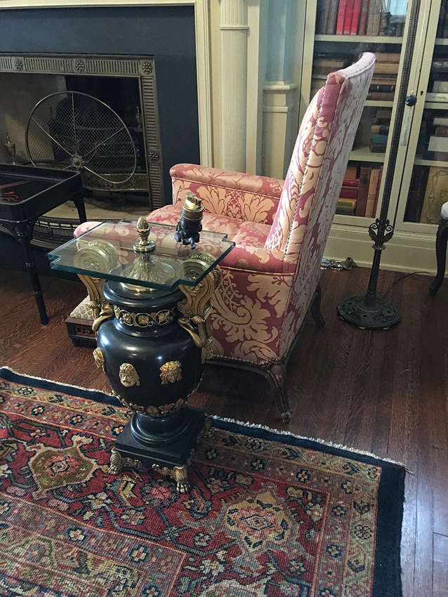 Vase used as a table