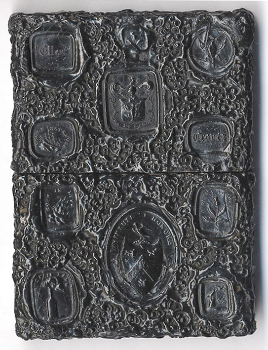 Victorian gutta percha card case