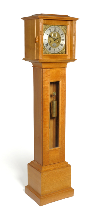 Robert Mouseman Thompson oak longcase clock