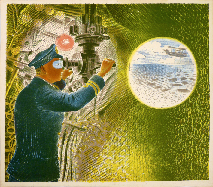 Eric Ravilious Submarine lithograph