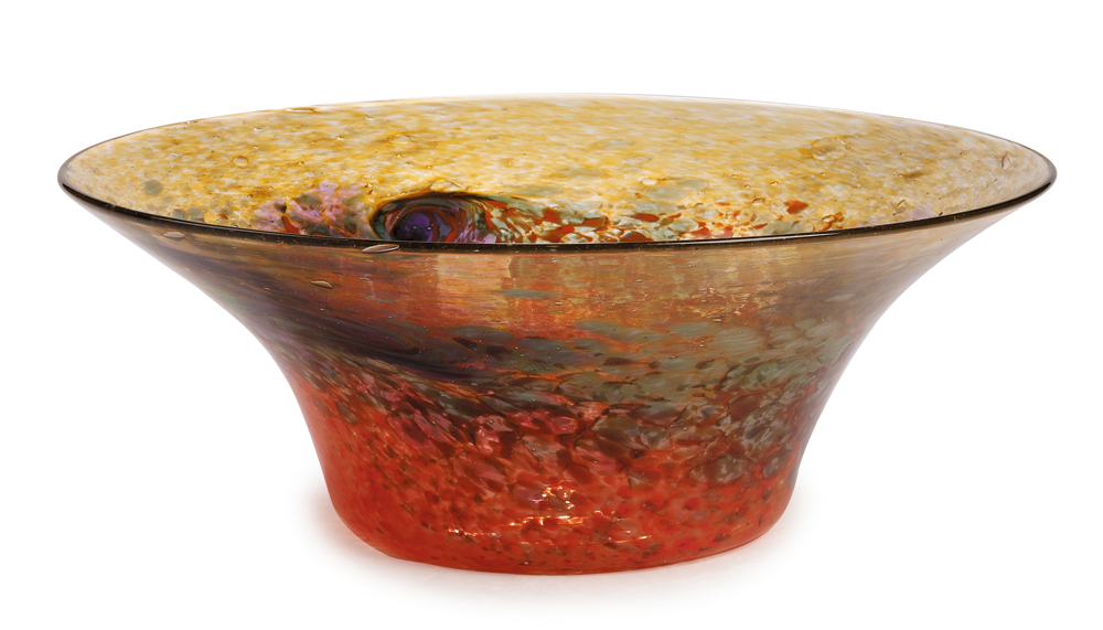 Monart bowl with flaring rim
