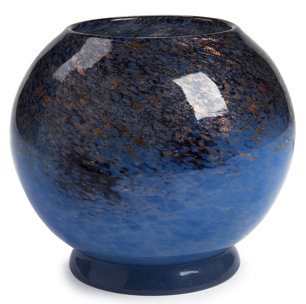 Monart globular footed vase