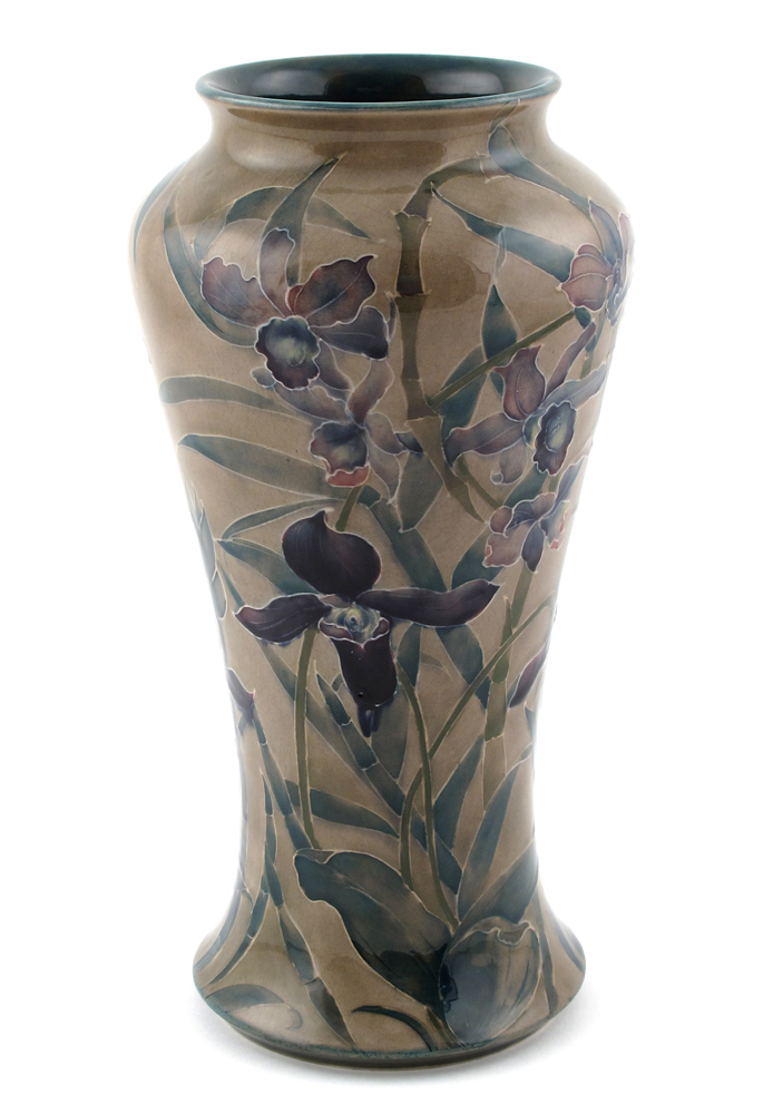 Moorcroft Bamboo and Orchids vase