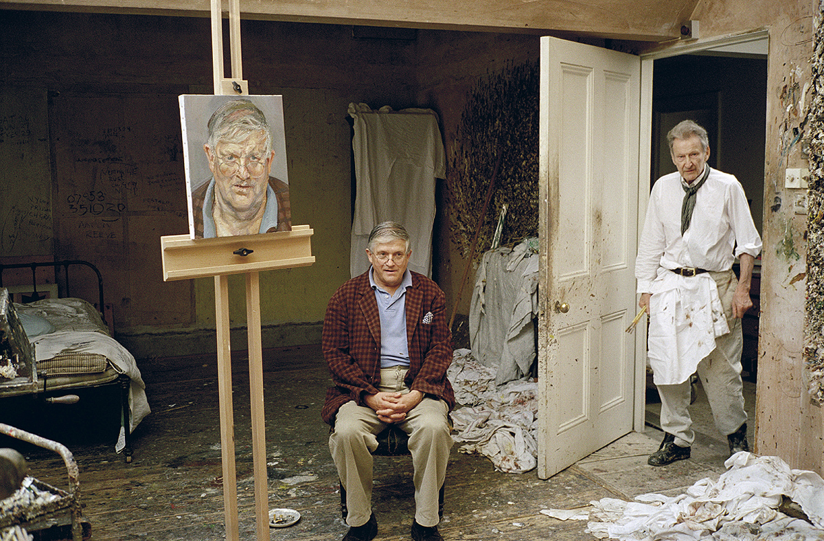 Lucian Freud and David Hockney