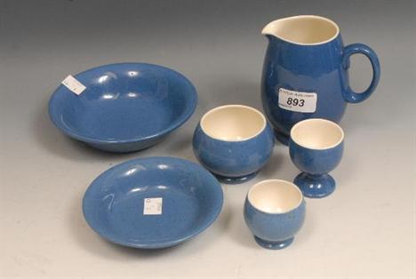 Moorcroft Powdered Blue breakfast set