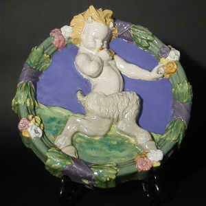 Poole Pottery Piping Fawn roundel