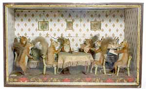 Walter Potter taxidermy of red squirrels