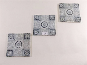Victorian transfer printed tiles
