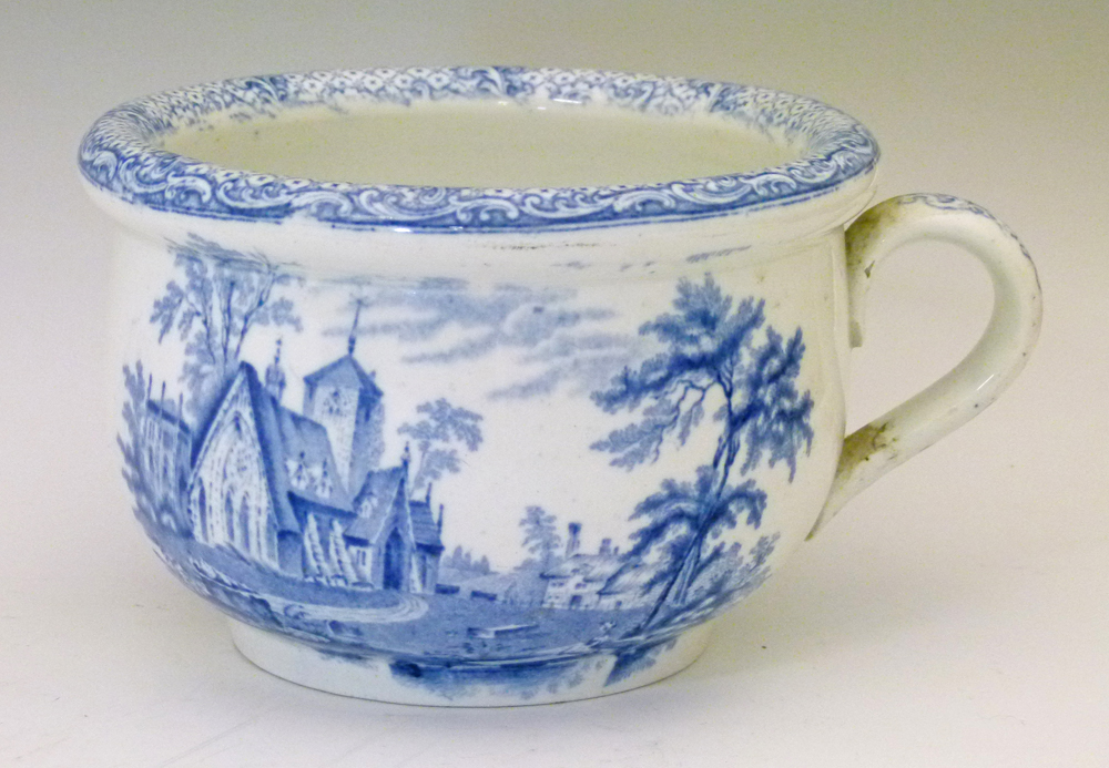 Ridgways spittoon transfer printed pottery