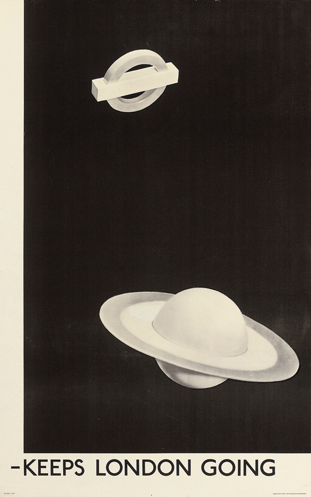 Vintage Poster Man Ray Keep London Going