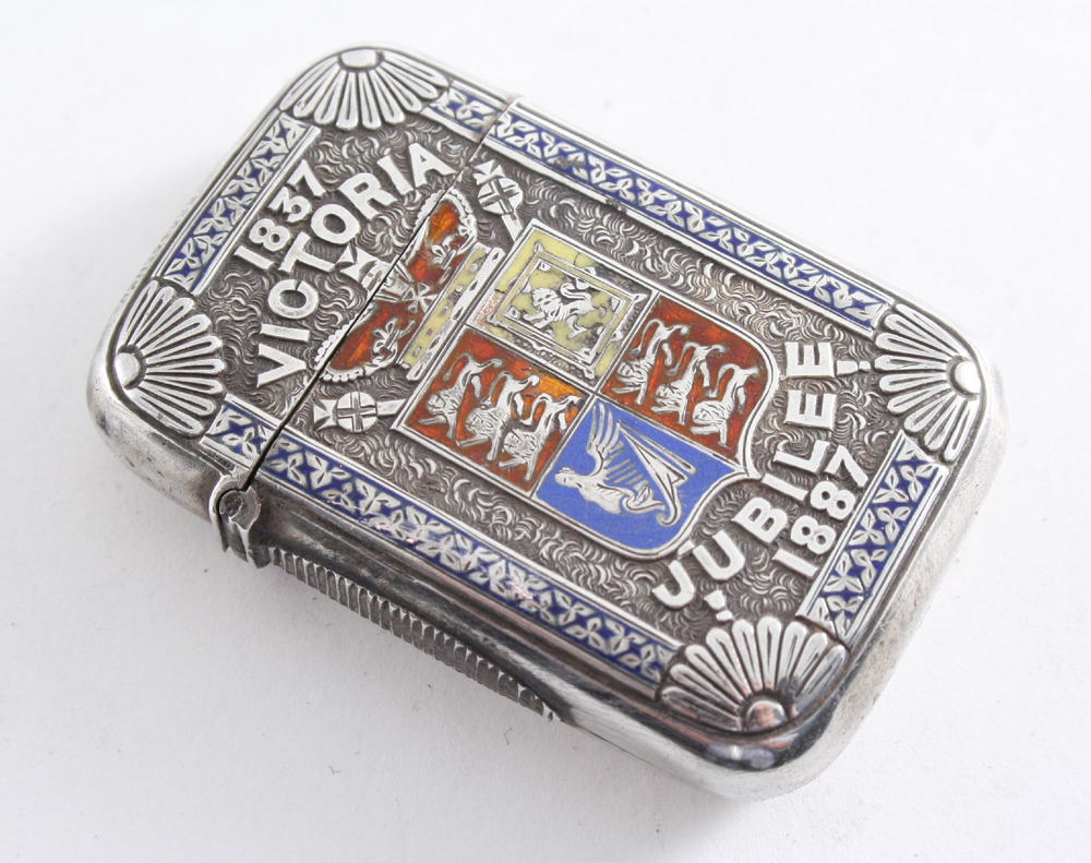 Silver vesta for Victoria Golden Jubilee