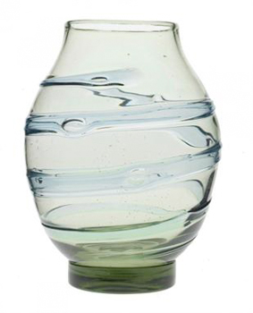 Whitefriars Glass ovoid vase designed by James Hogan