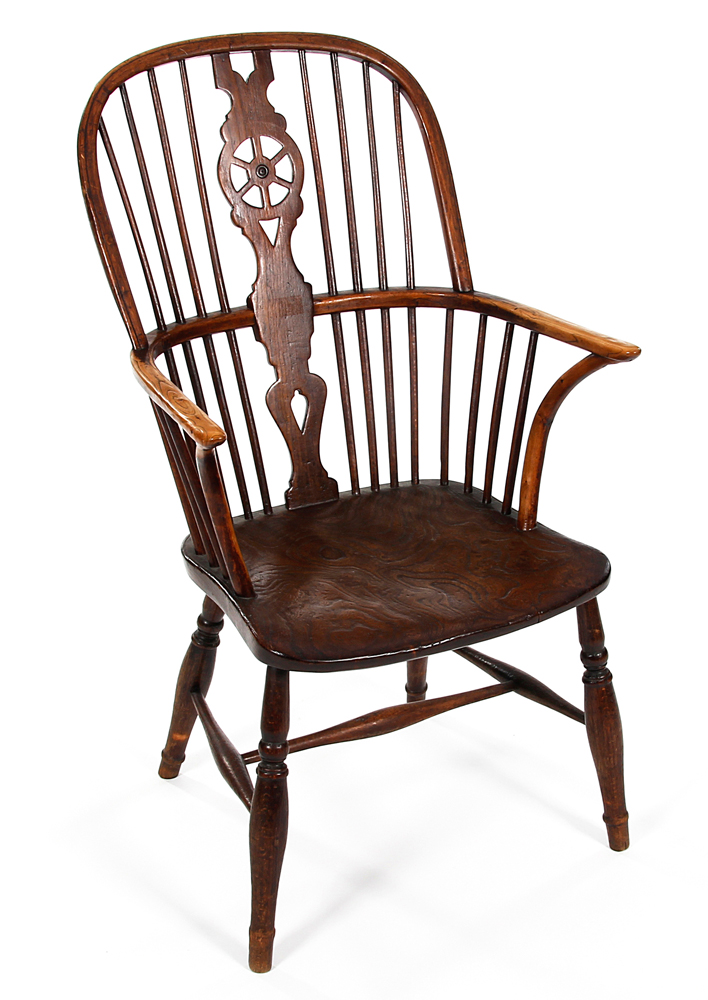 Windsor high-back armchair Bonhams