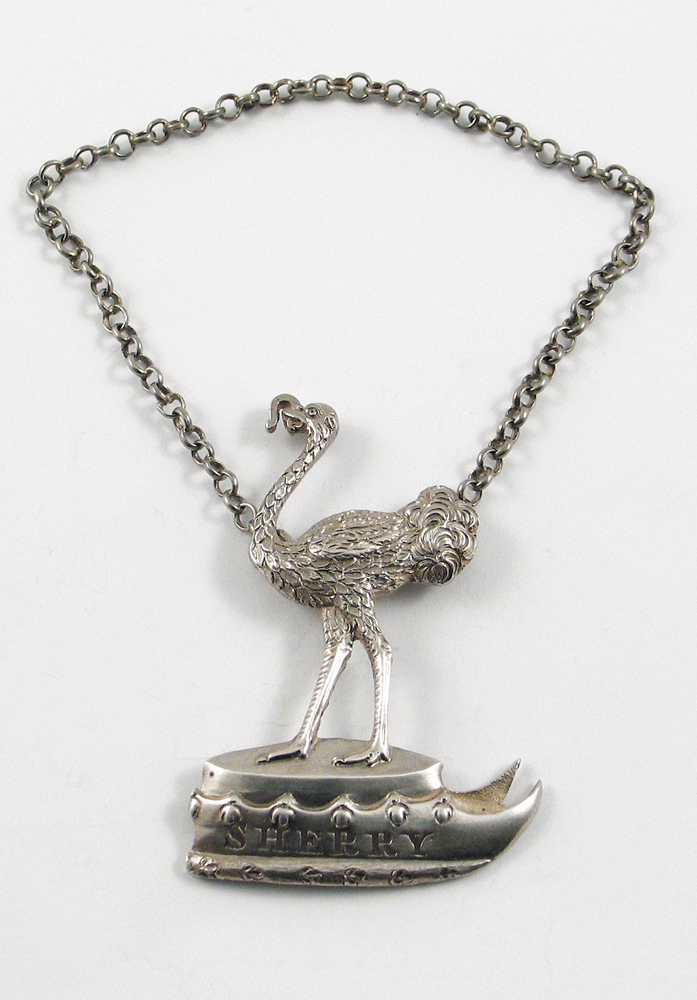 Sherry label for Viscount Coke Earl of Leicester