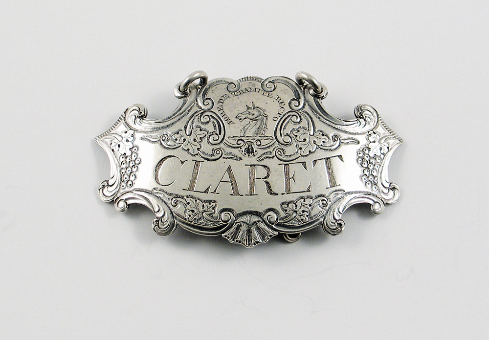 George III Scottish Claret wine label