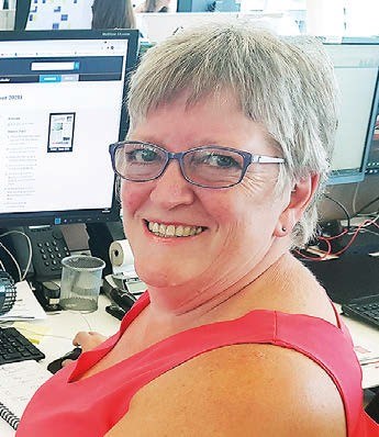 Polly Stevens in the ATG office