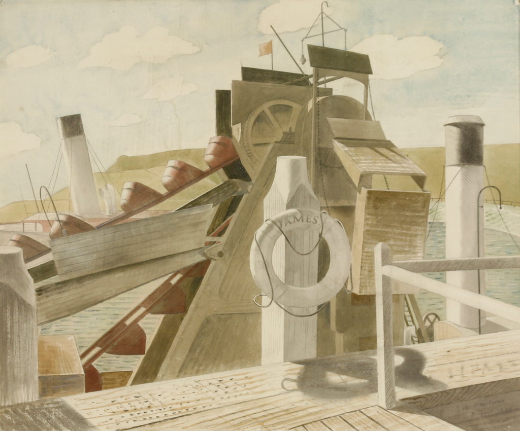 Eric Ravilious watercolour at Sworders