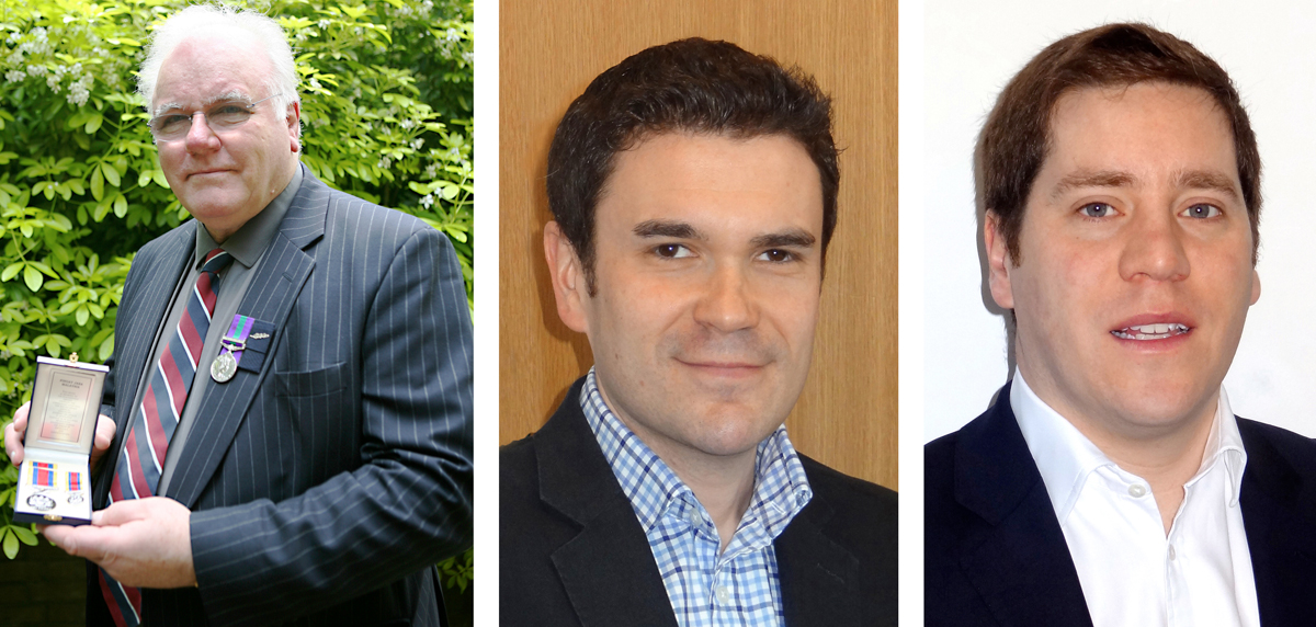 John Hayward, Mark Quayle and Oliver Pepys